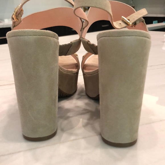 Kate Spade Rashida Platform Sandal Suede, 10.5 New - Picture 4 of 4